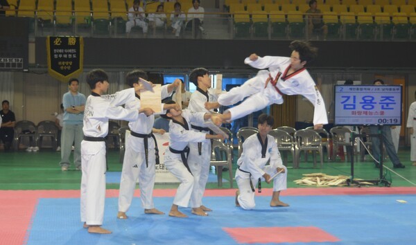 이번 대회에 처음으로 포함된 격파장면.